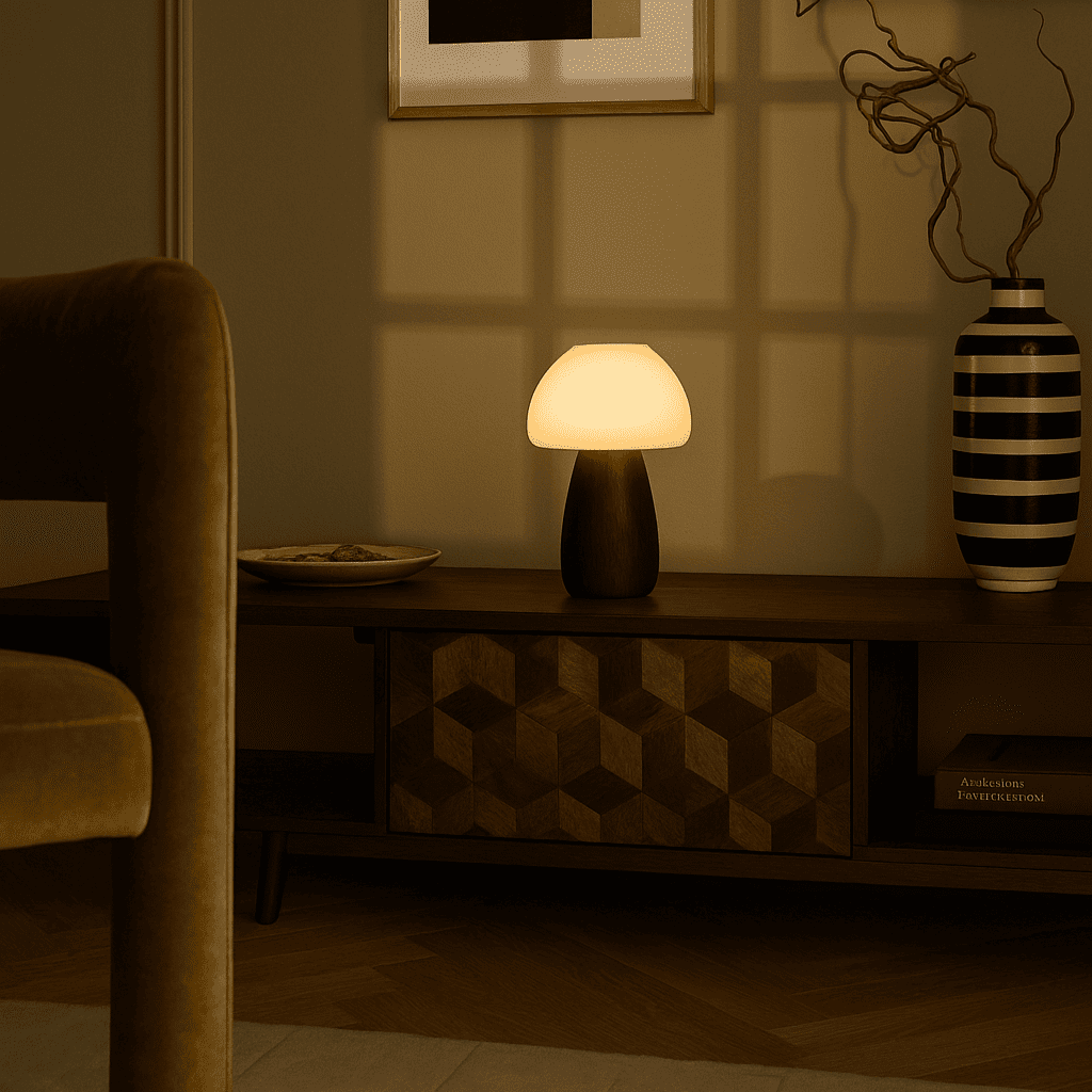Bären Dunkelbraune Lampe – wiederaufladbar, dimmbar & kabellos