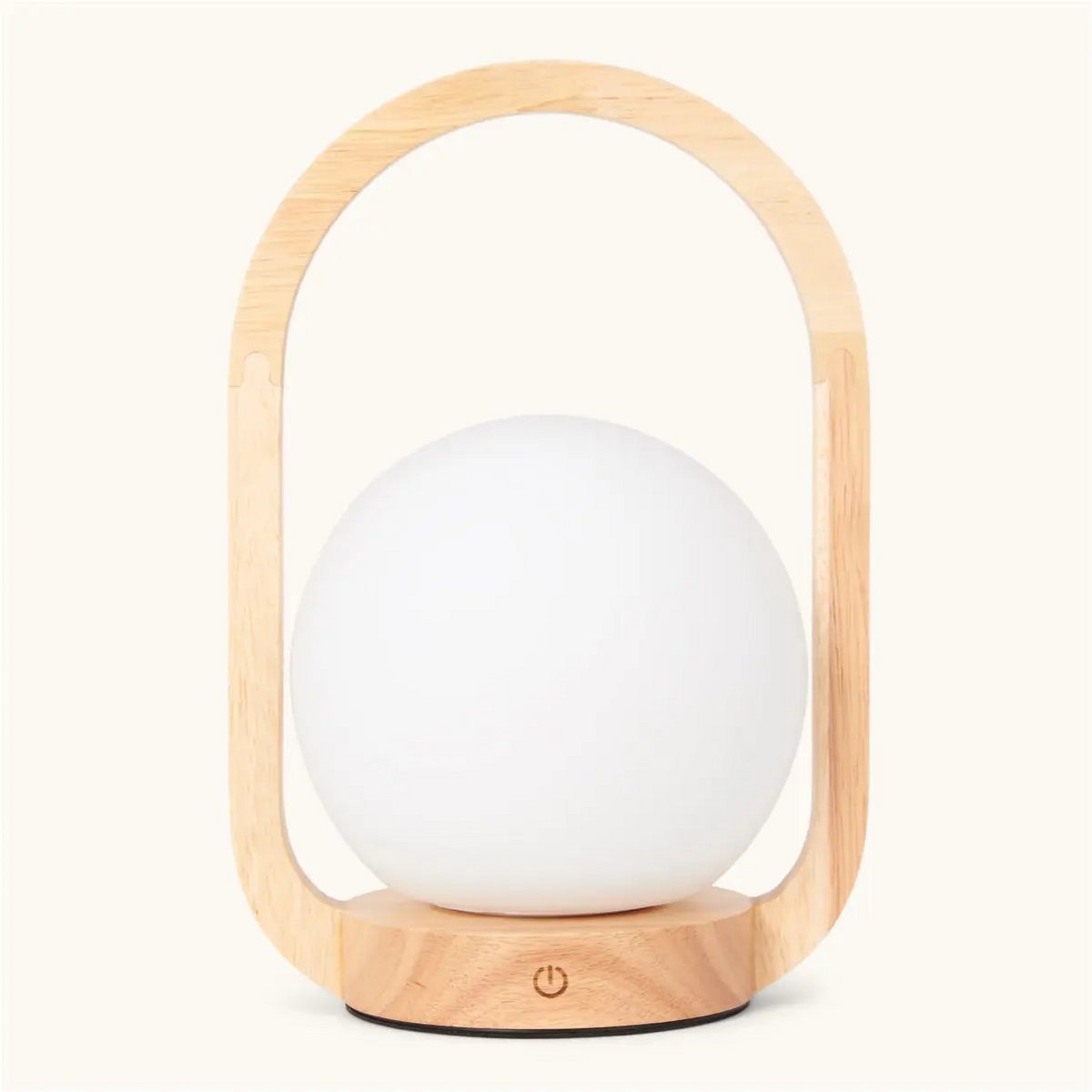 Skye Kabellose Tischlampe aus Holz – Dimmbar & Wiederaufladbar