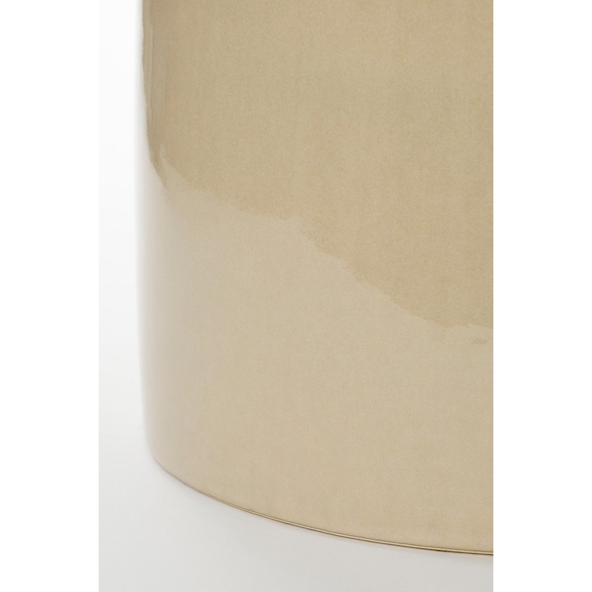 Vendi Beistelltisch – H44 x Ø32 cm – Keramik – Creme