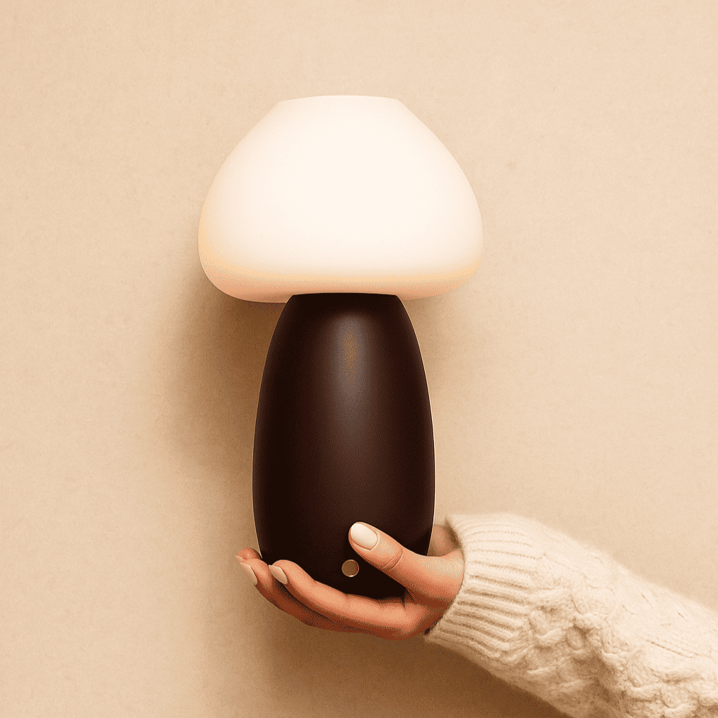 Bären Dunkelbraune Lampe – wiederaufladbar, dimmbar & kabellos