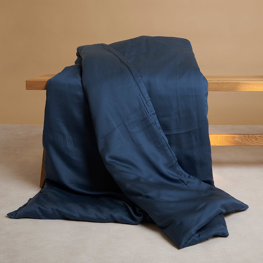 TENCEL™ – Bettbezug aus Satin, Dunkelblau