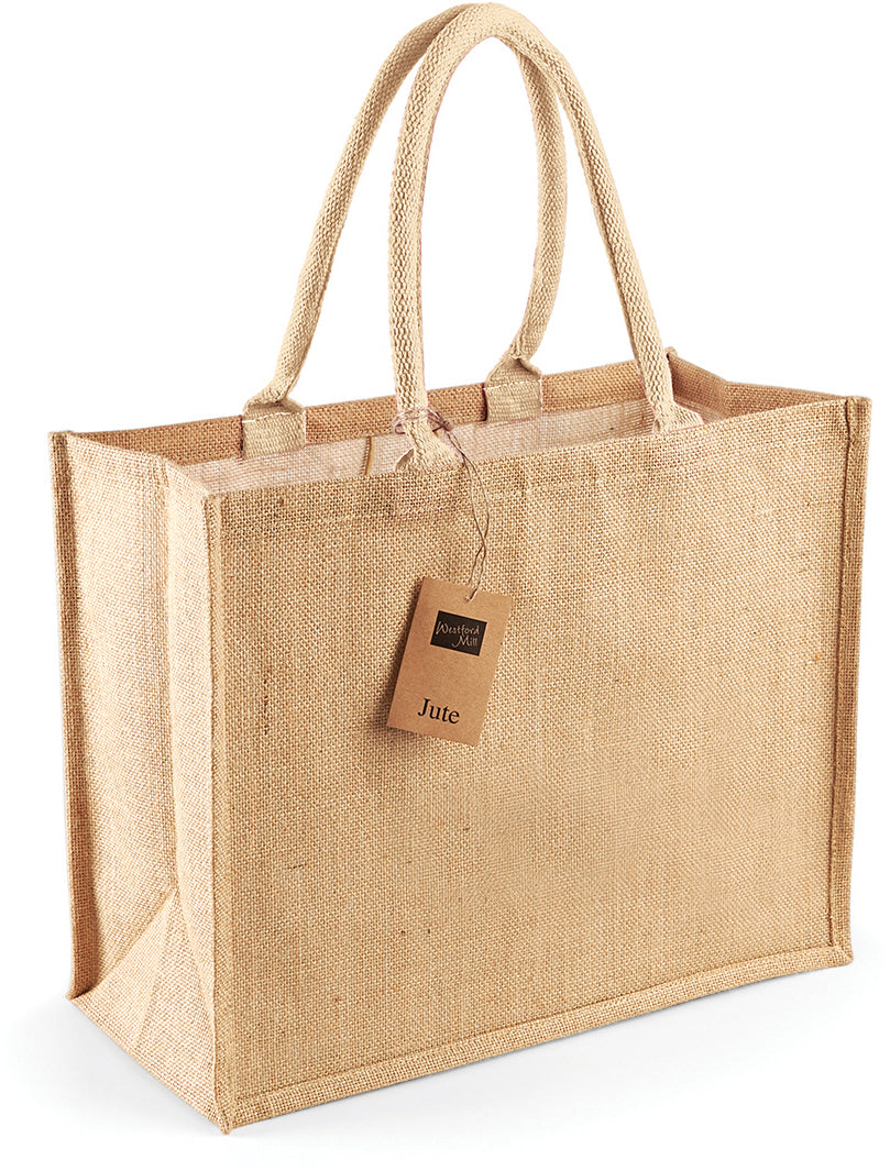 Große Einkaufstasche aus Jute