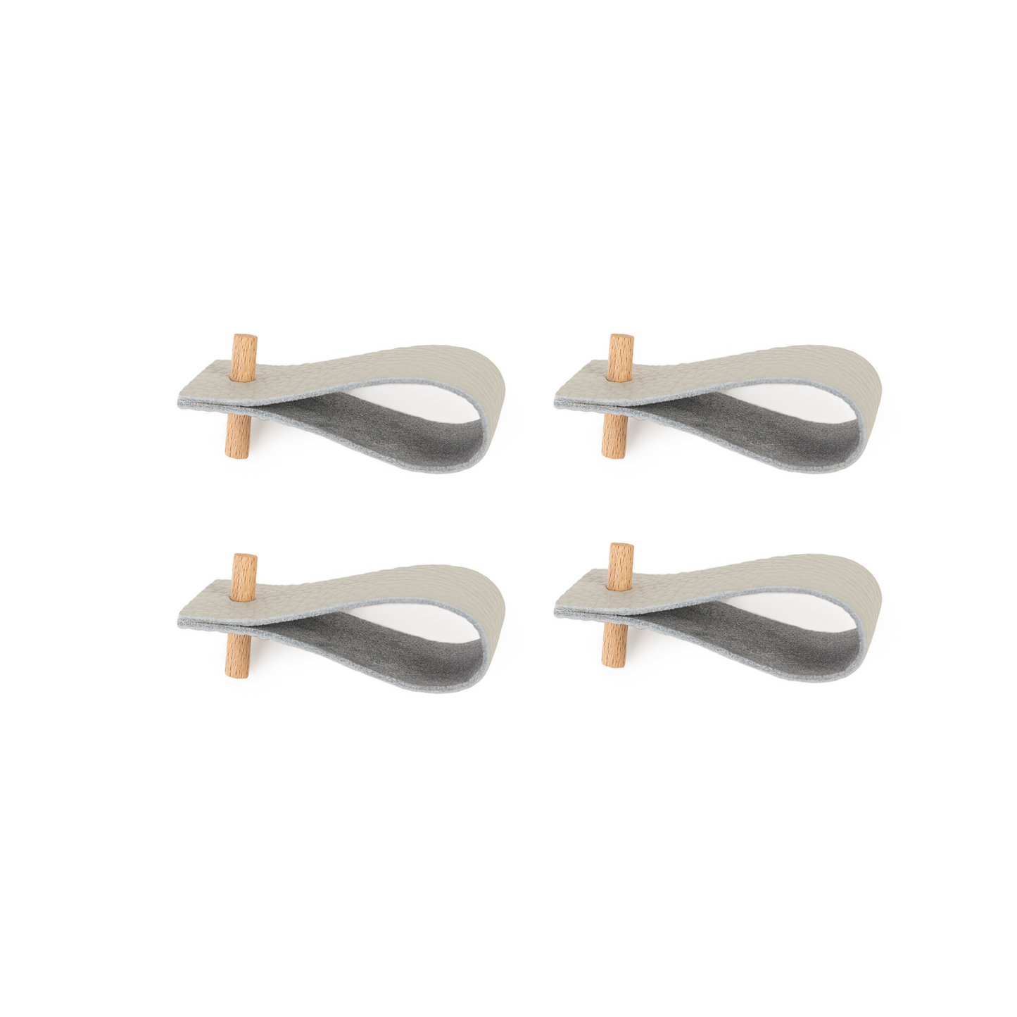 Serviettenringe aus Leder (4er-Set)