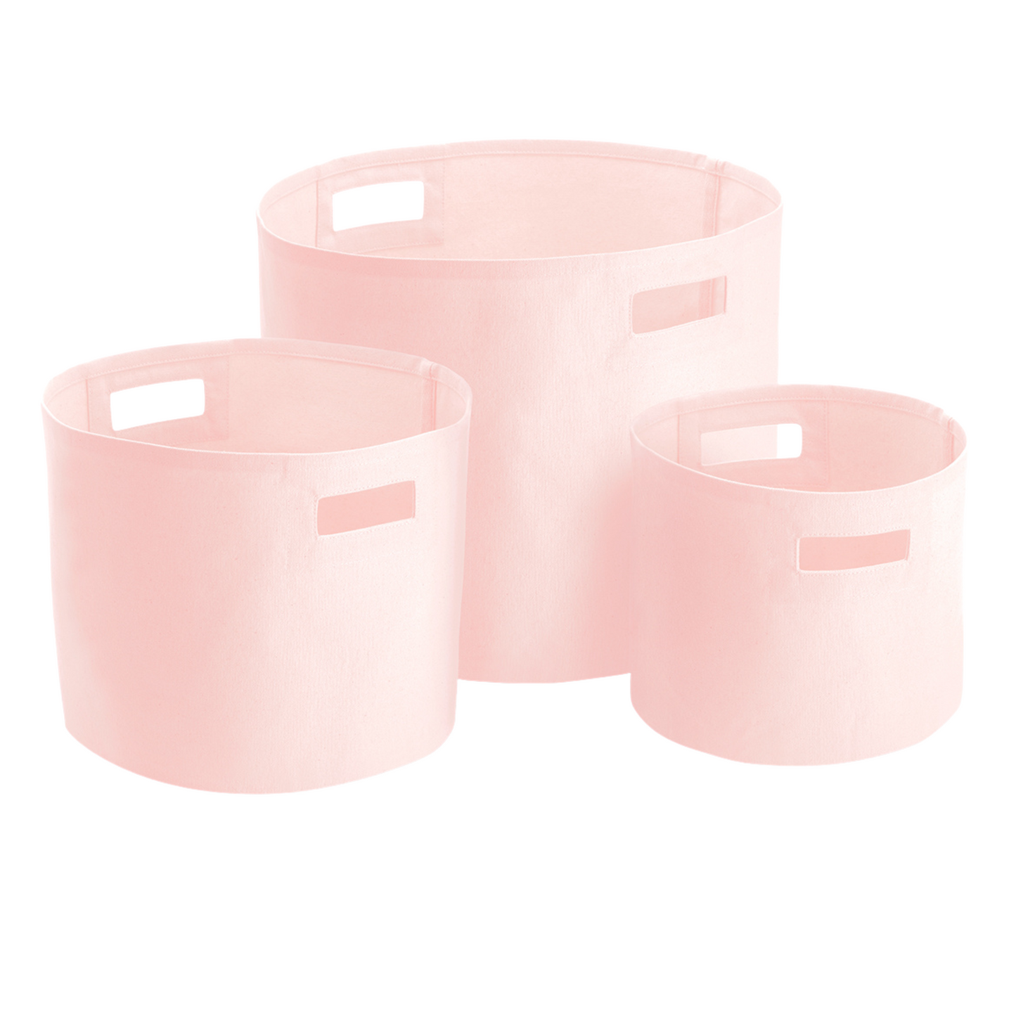 Aufbewahrungskörbe aus Baumwoll-Canvas, 3-teilig