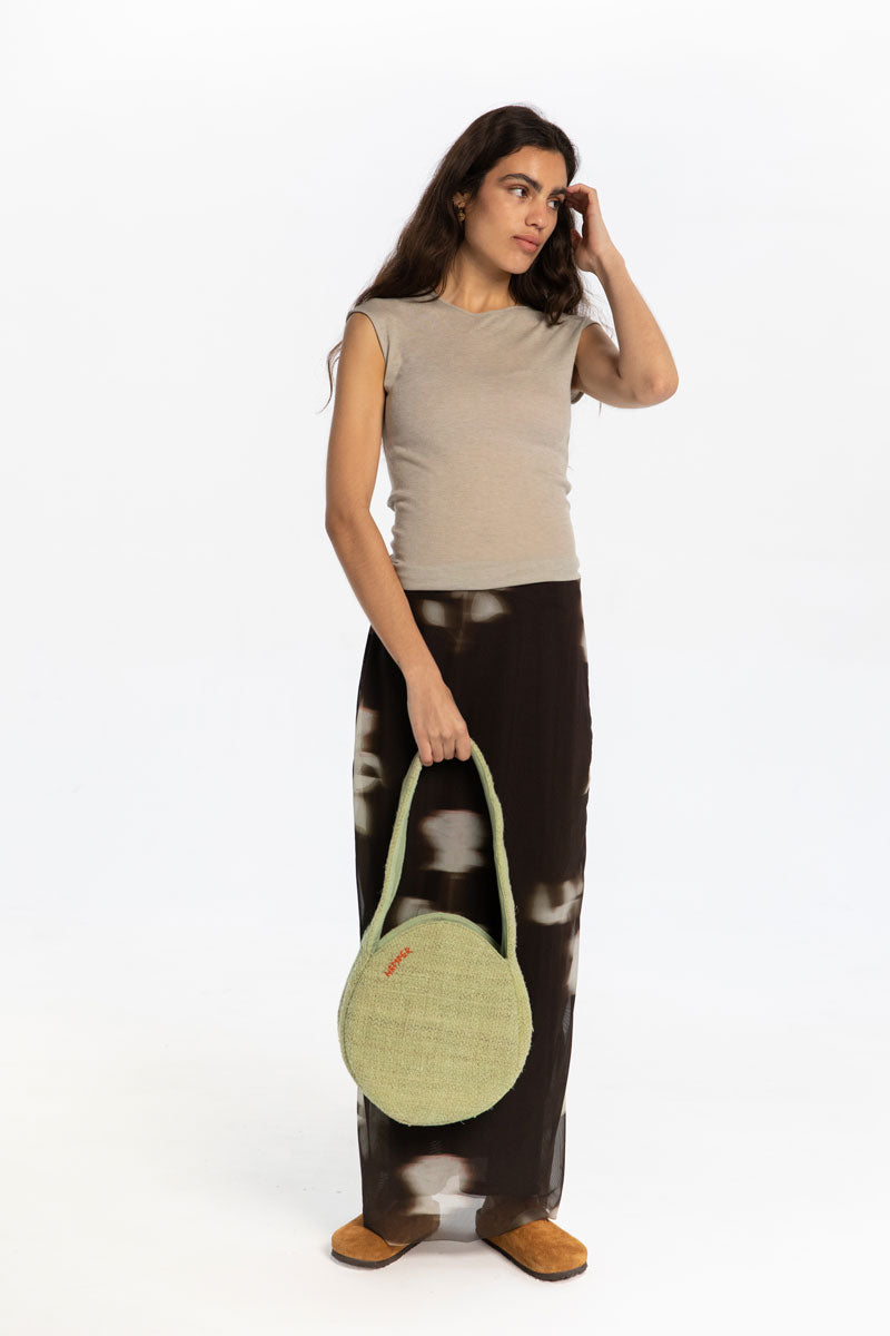 Ayesha Kleine Pistazientasche aus 100% Hanf | OUTLET