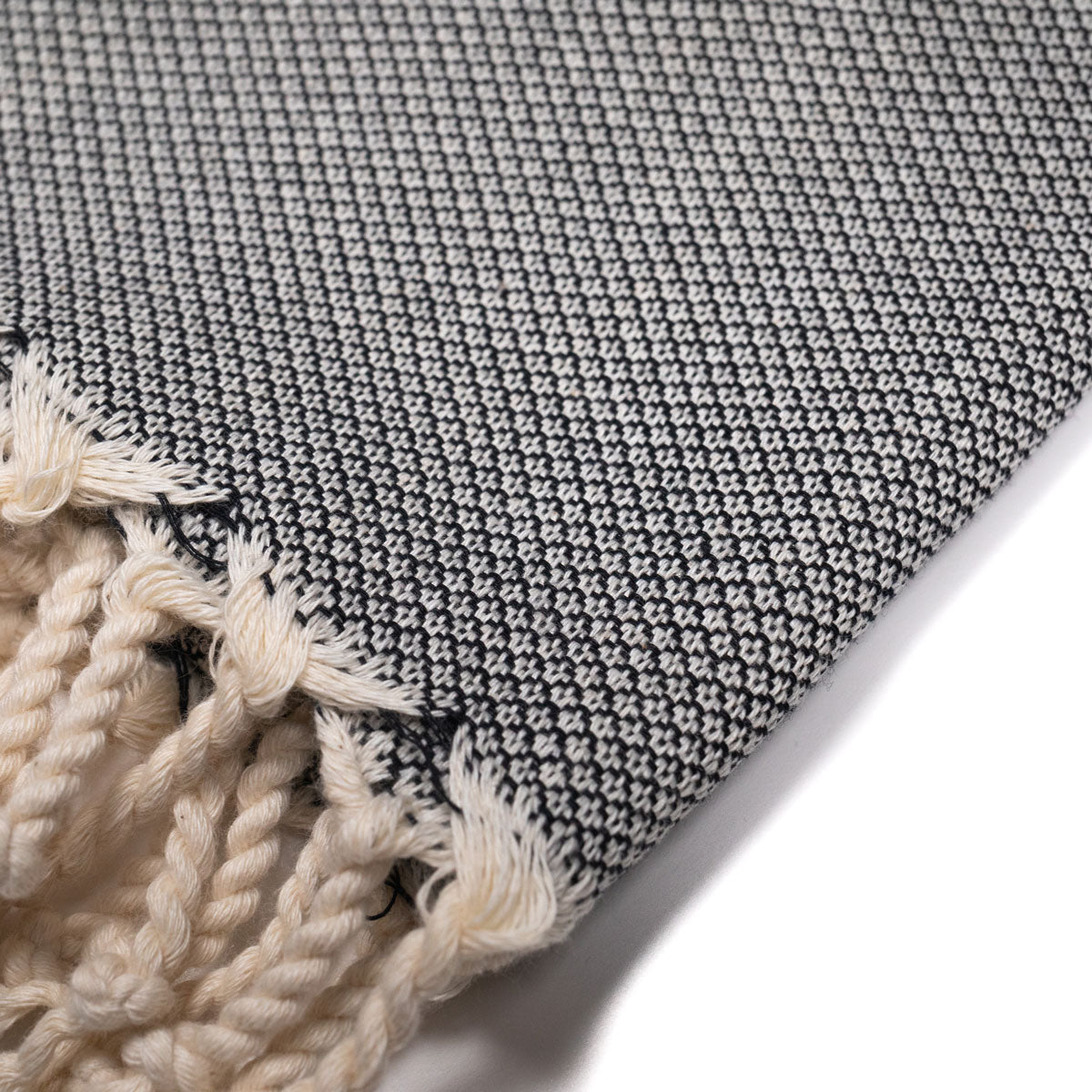 Handgewebte Tischwäsche 60 × 40 cm | Schwarz