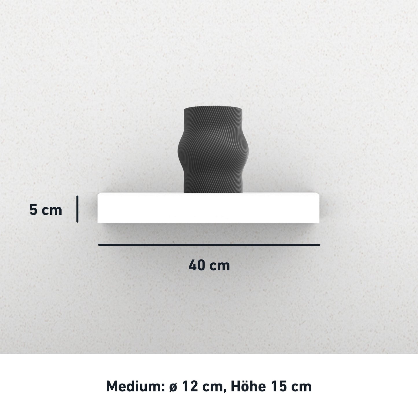 Belly Vase | Medium | Biobasiert & 100% recyclebar | Made in Germany | OUTLET