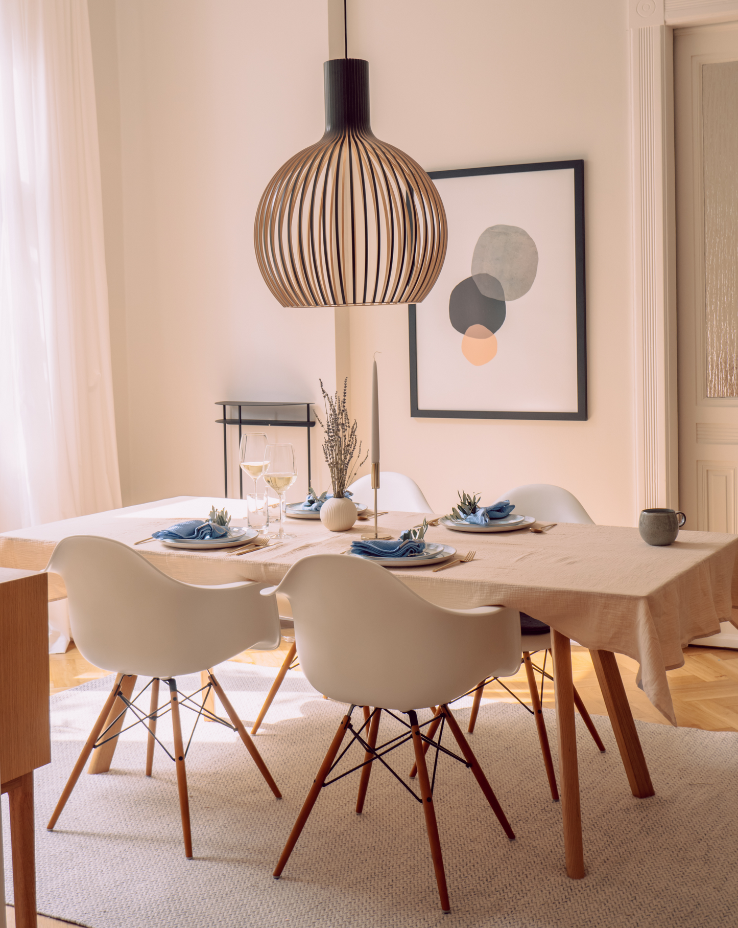 Musselin Tischdecke • Stein • 135x200cm | 100% Bio-Baumwolle | Made in Germany | OUTLET