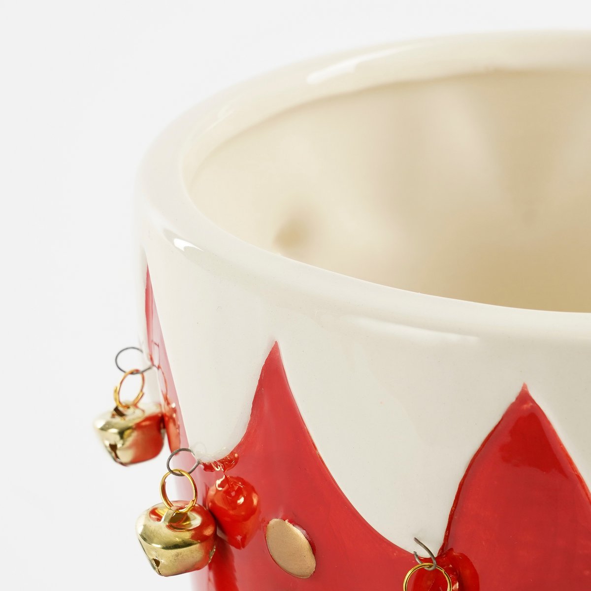 Lustiger BLOMEPOT – Dolomit Blumentopf Rot L29 × B18 × H17 cm