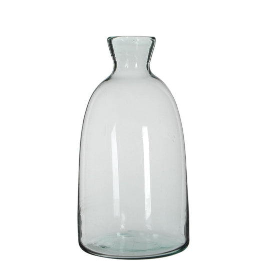 Florine Flaschenvase – H44 x Ø22 cm – Recyceltes Glas – Transparent