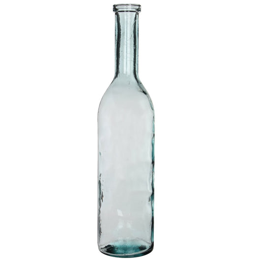 Rioja Flaschenvase - H100 x Ø21 cm - Recyceltes Glas - Transparent