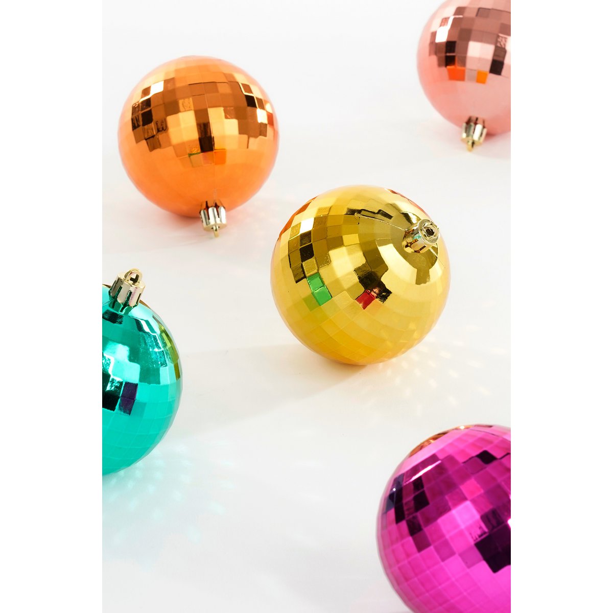 Weihnachtskugeln-Set 30-teilig – Ø8 cm – Disco-Bälle Mehrfarbig