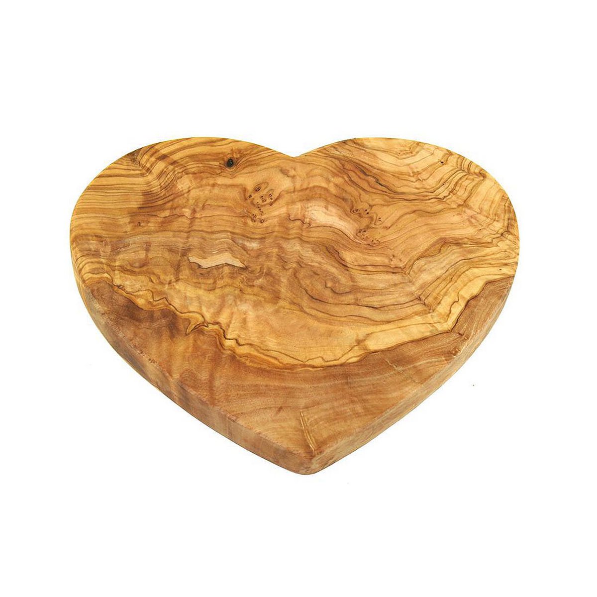 Frühstücksbrett Herzform Holz 25 cm