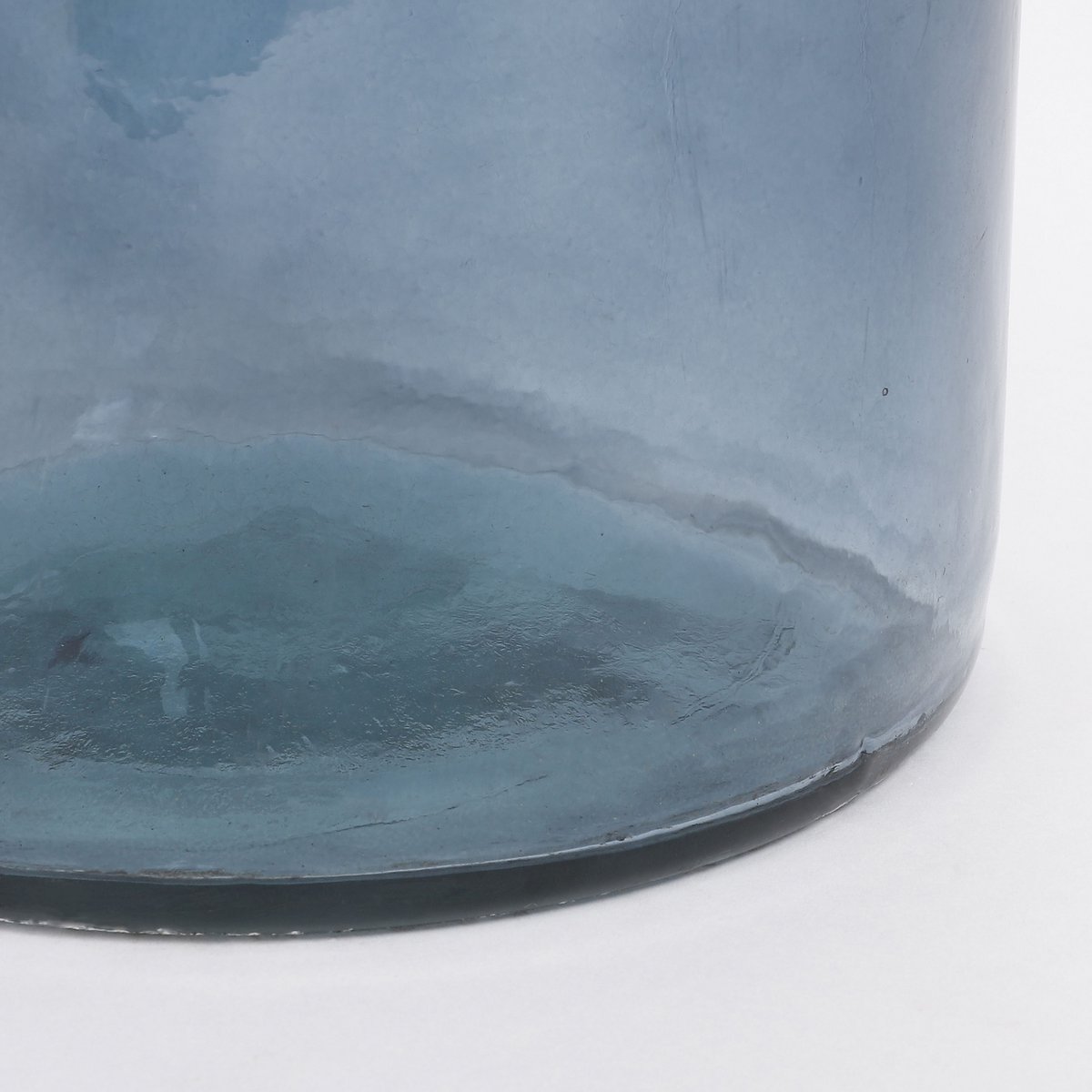 Rioja-Flaschenvase – H50 x Ø15 cm – recyceltes Glas – Hellblau
