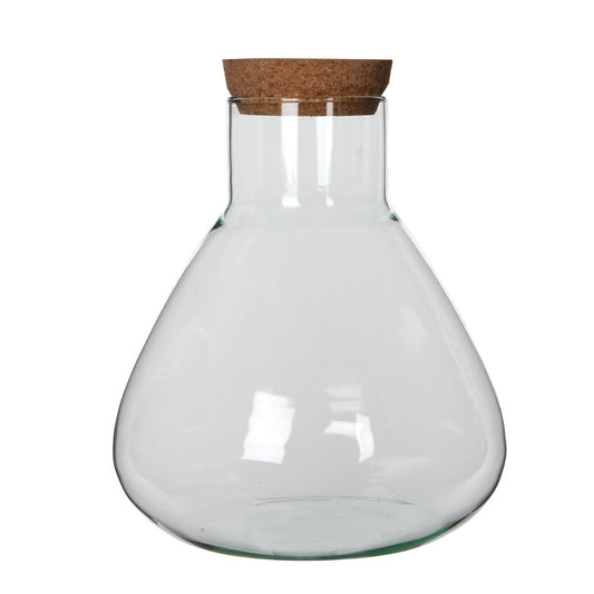 Emily Terrarium oder Vorratsdose – H32 x Ø29,5 cm – recyceltes Glas – transparent
