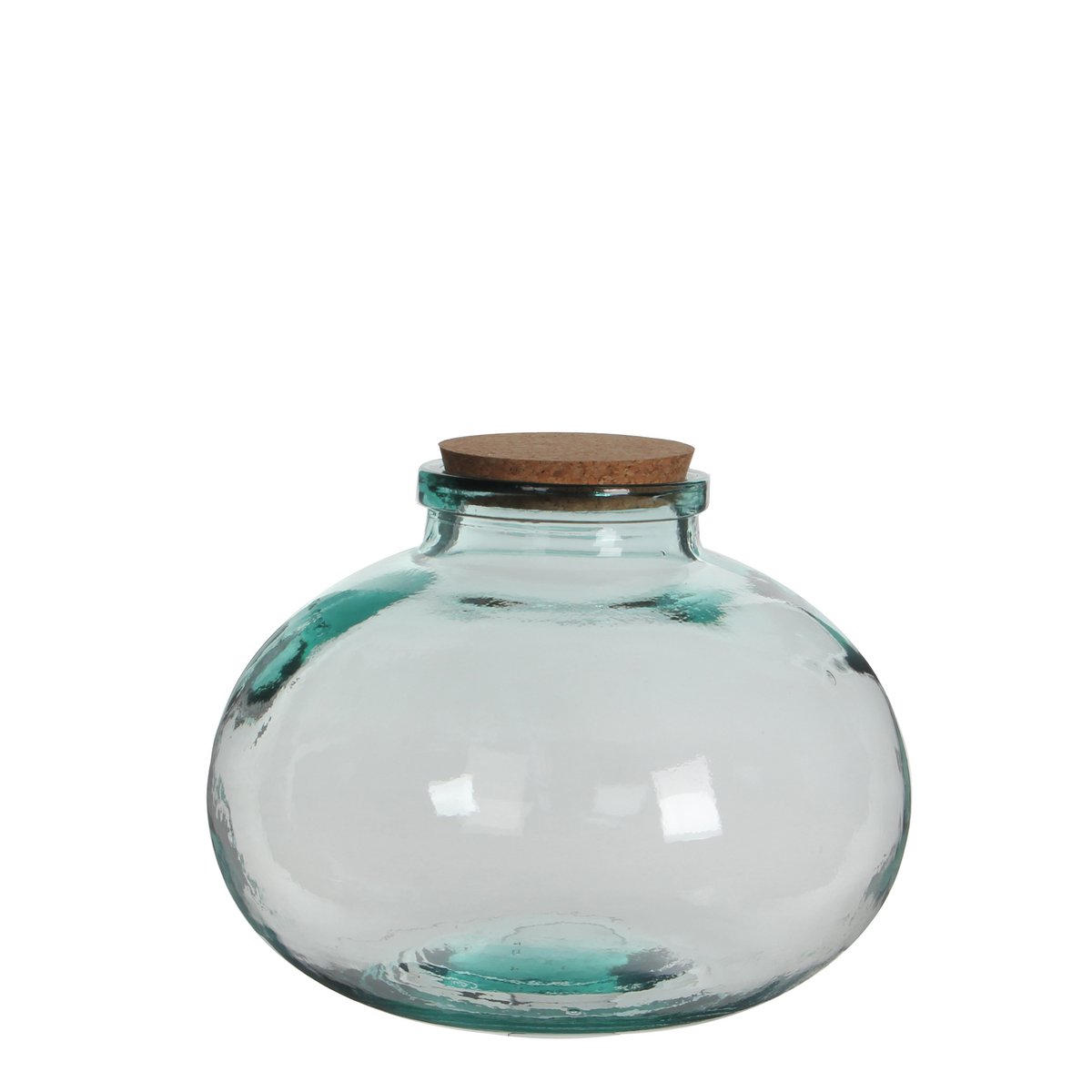 Olly Vase - H23 x Ø29 cm - Recyceltes Glas - Transparent