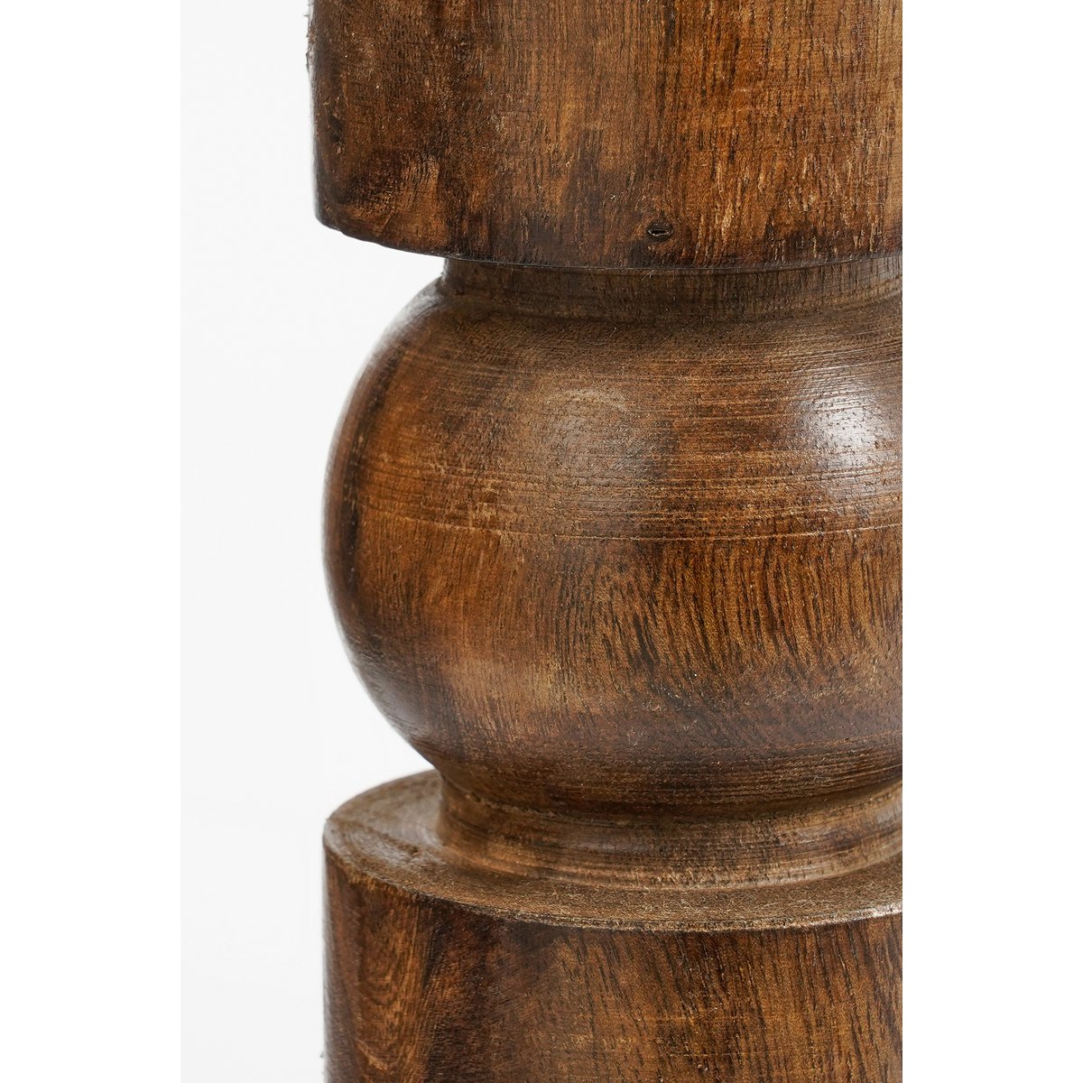 Kerzenhalter Philo aus Mangoholz – 30 cm – Klassisch & Natürlich