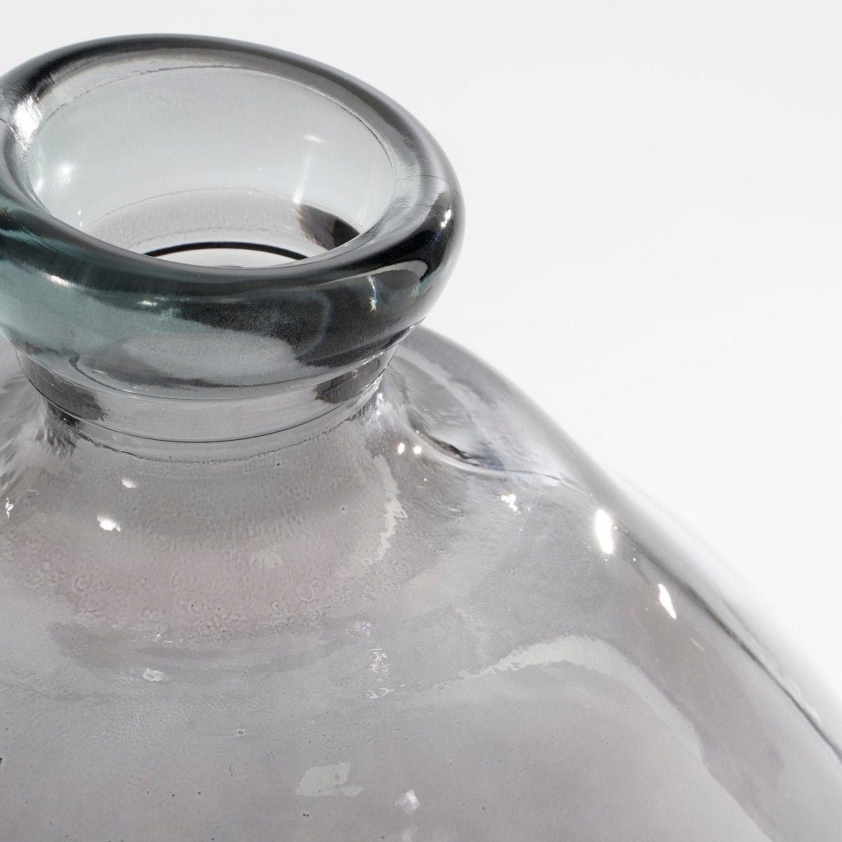 Pinto Vase - H33 x Ø33 cm - Recyceltes Glas - Anthrazit