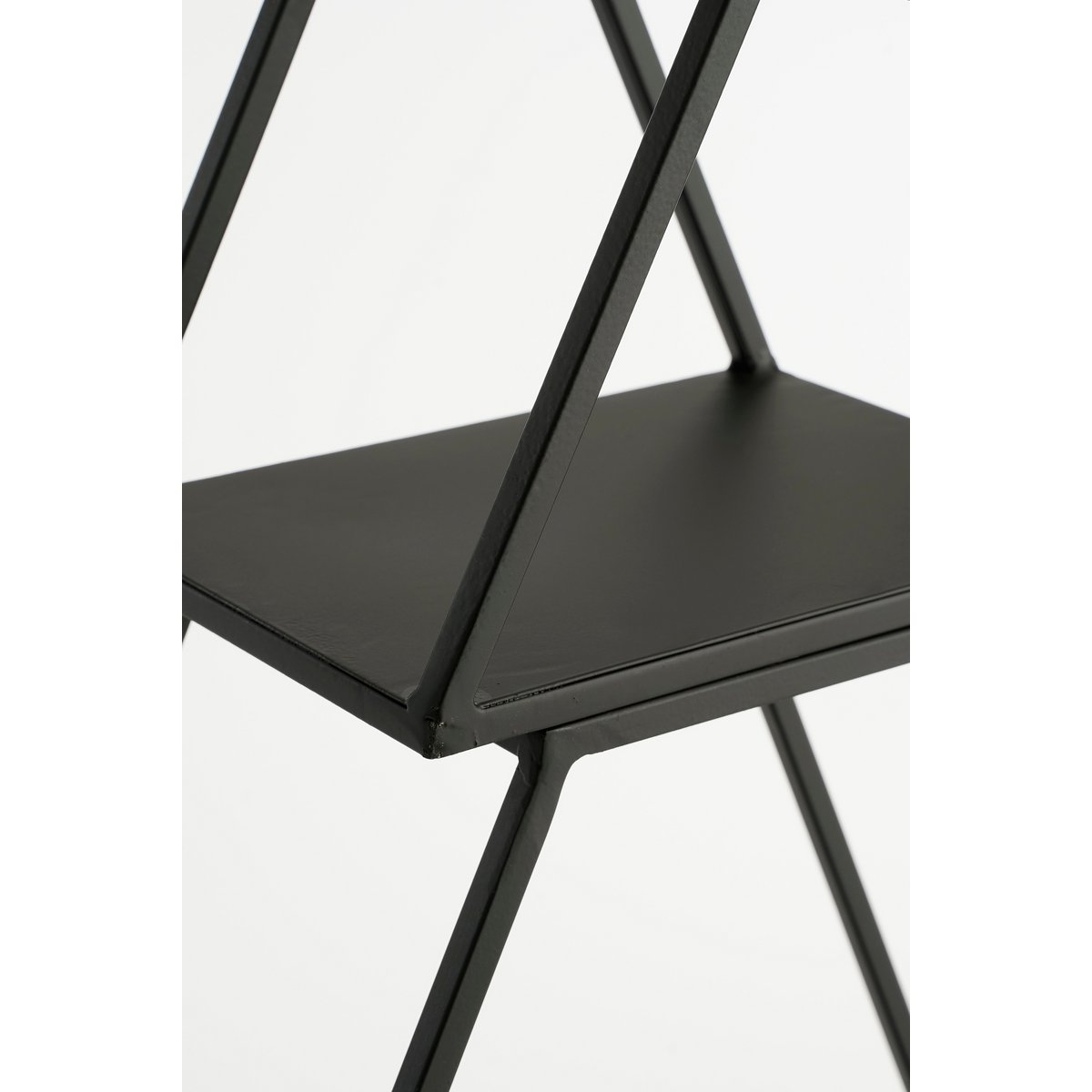 Weihnachts-Deko Regal aus Metall – 3 Ebenen, Schwarz