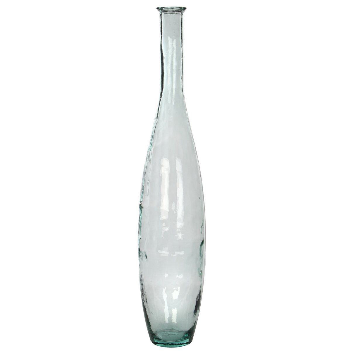 Kyara Flaschenvase – H100 x Ø20 cm – recyceltes Glas – transparent