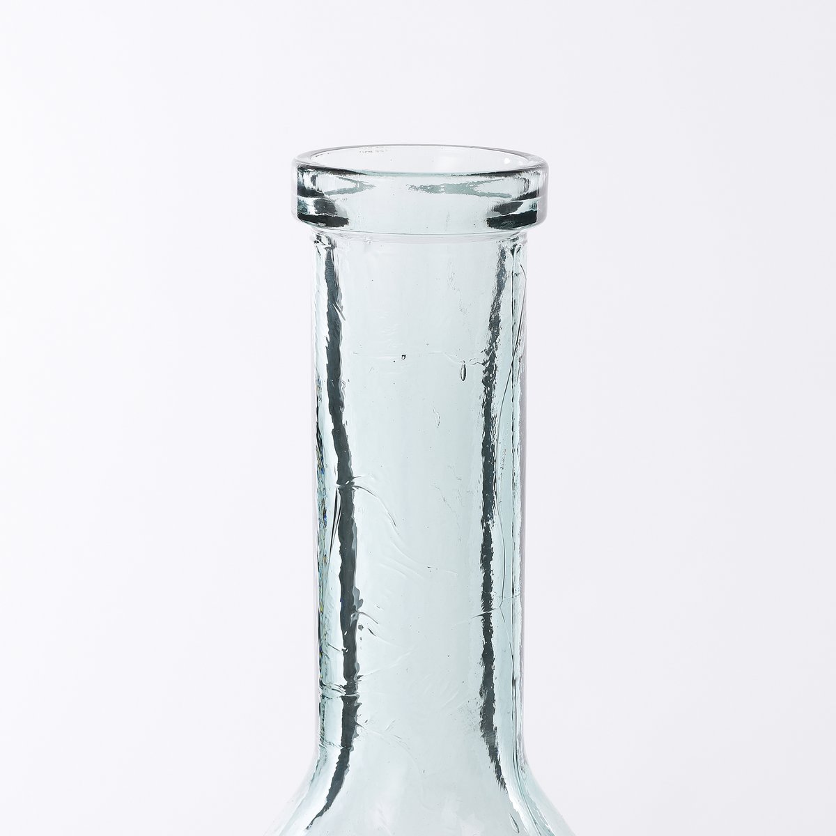 Rioja Flaschenvase - H100 x Ø21 cm - Recyceltes Glas - Transparent