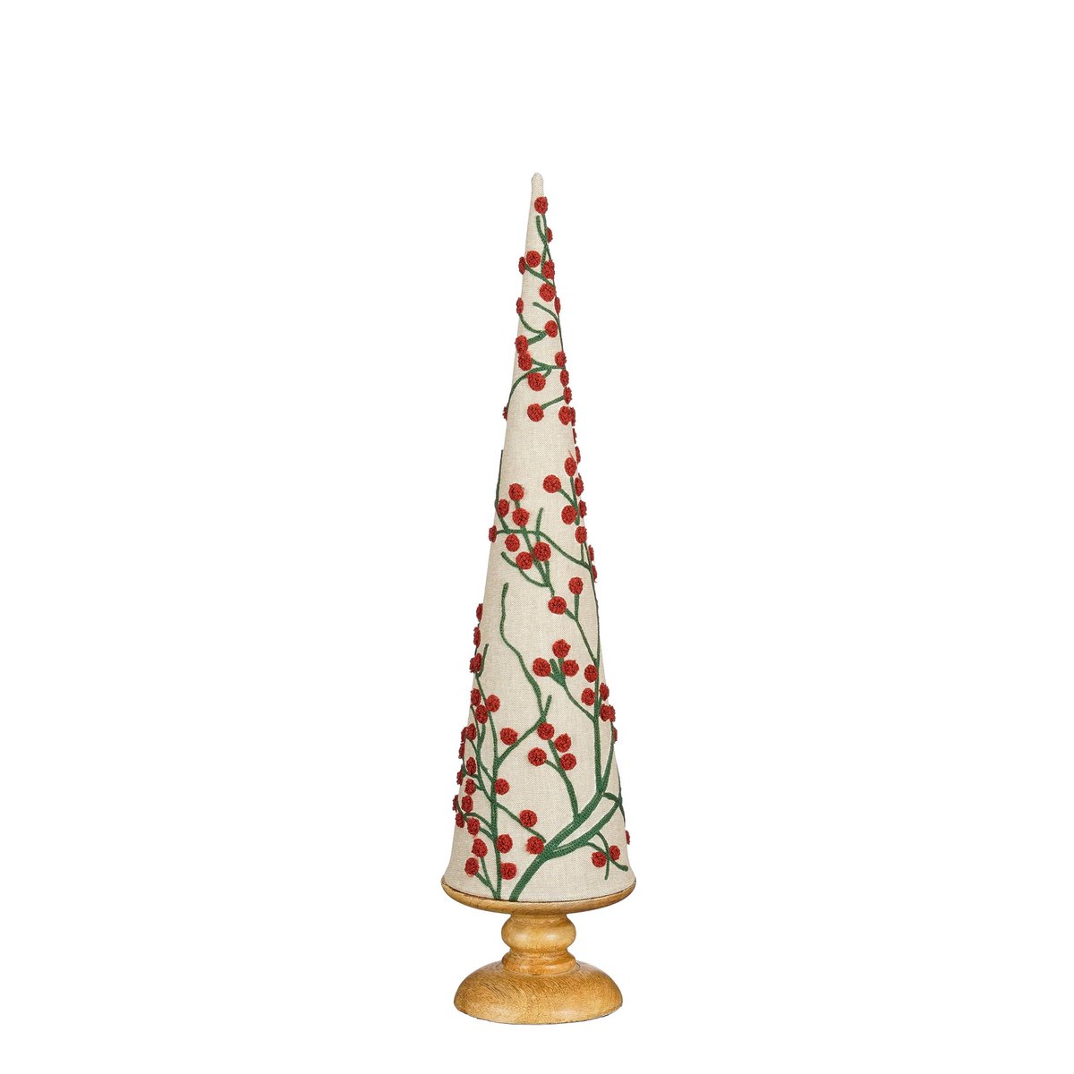 Dekorativer Weihnachtsbaum Baumwolle Rot – 55 cm