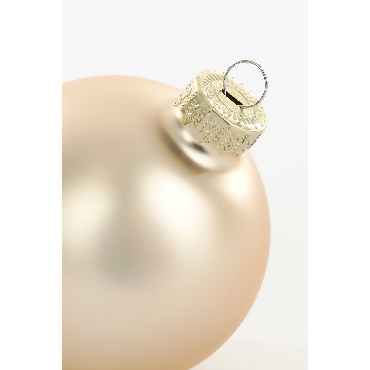 Weihnachtskugeln-Set 26-teilig – Glas Creme