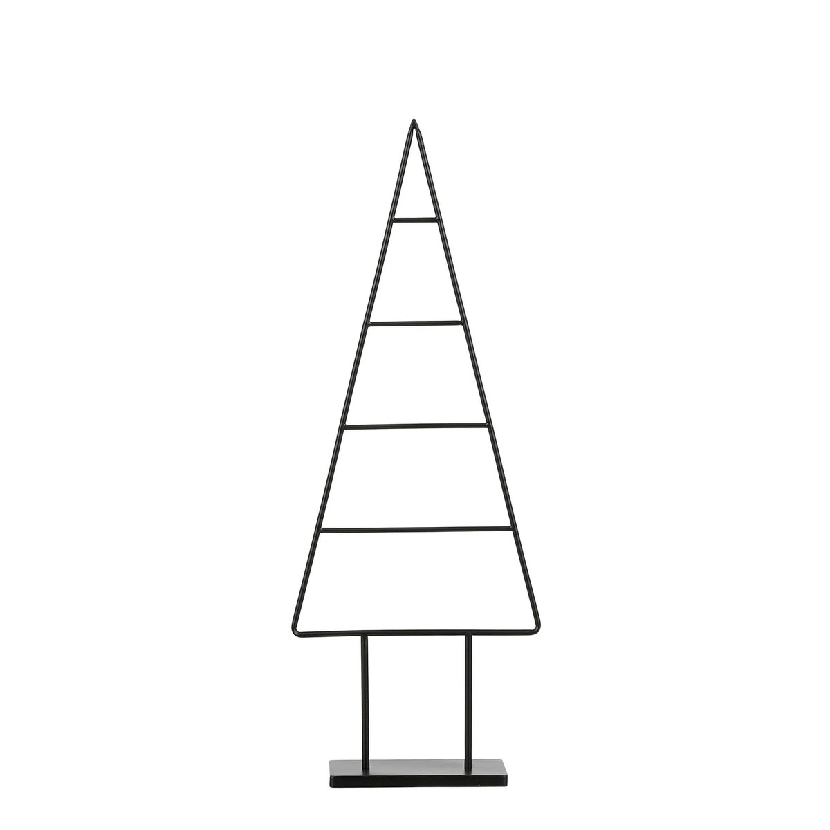 Dekorativer Metall-Weihnachtsbaum – Schwarz – 90 cm