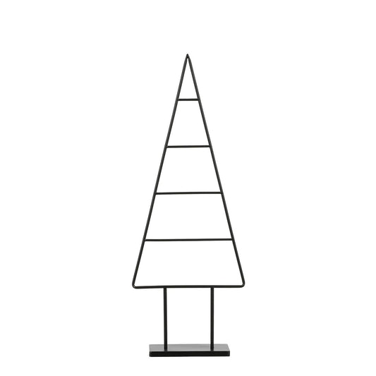 Dekorativer Metall-Weihnachtsbaum – Schwarz – 90 cm