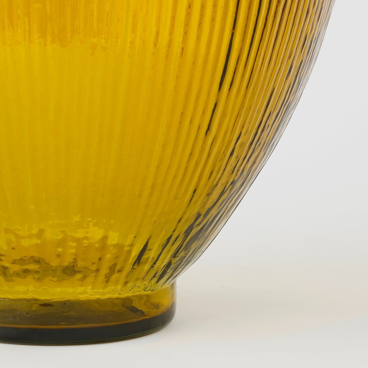 Firenza Flaschenvase – H59 x Ø29 cm – recyceltes Glas – Ocker