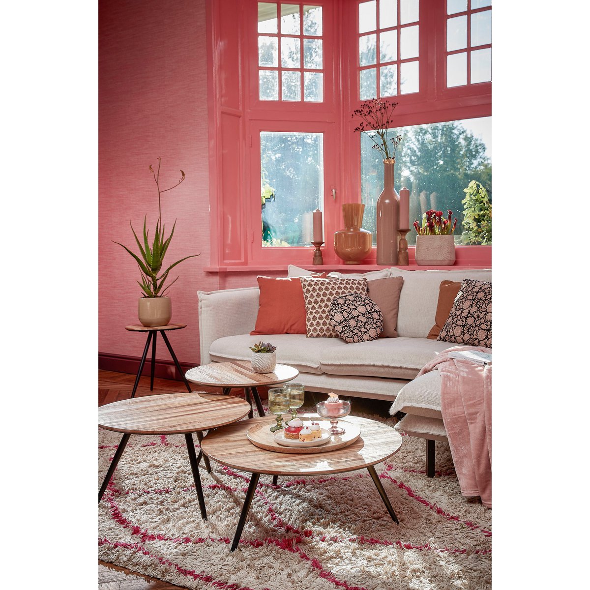 Kerzenhalter Nino aus Mangoholz – Rund Ø25 cm – Natürlich & Rustikal