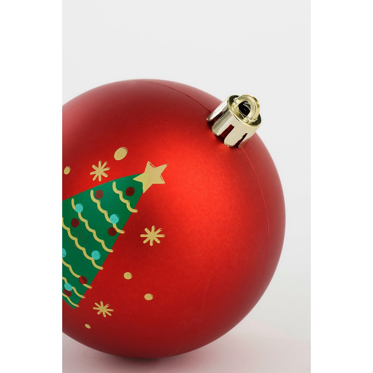 Weihnachtskugeln-Set 9-teilig – Ø8 cm – unzerbrechlich – Weiß, Rot & Grün