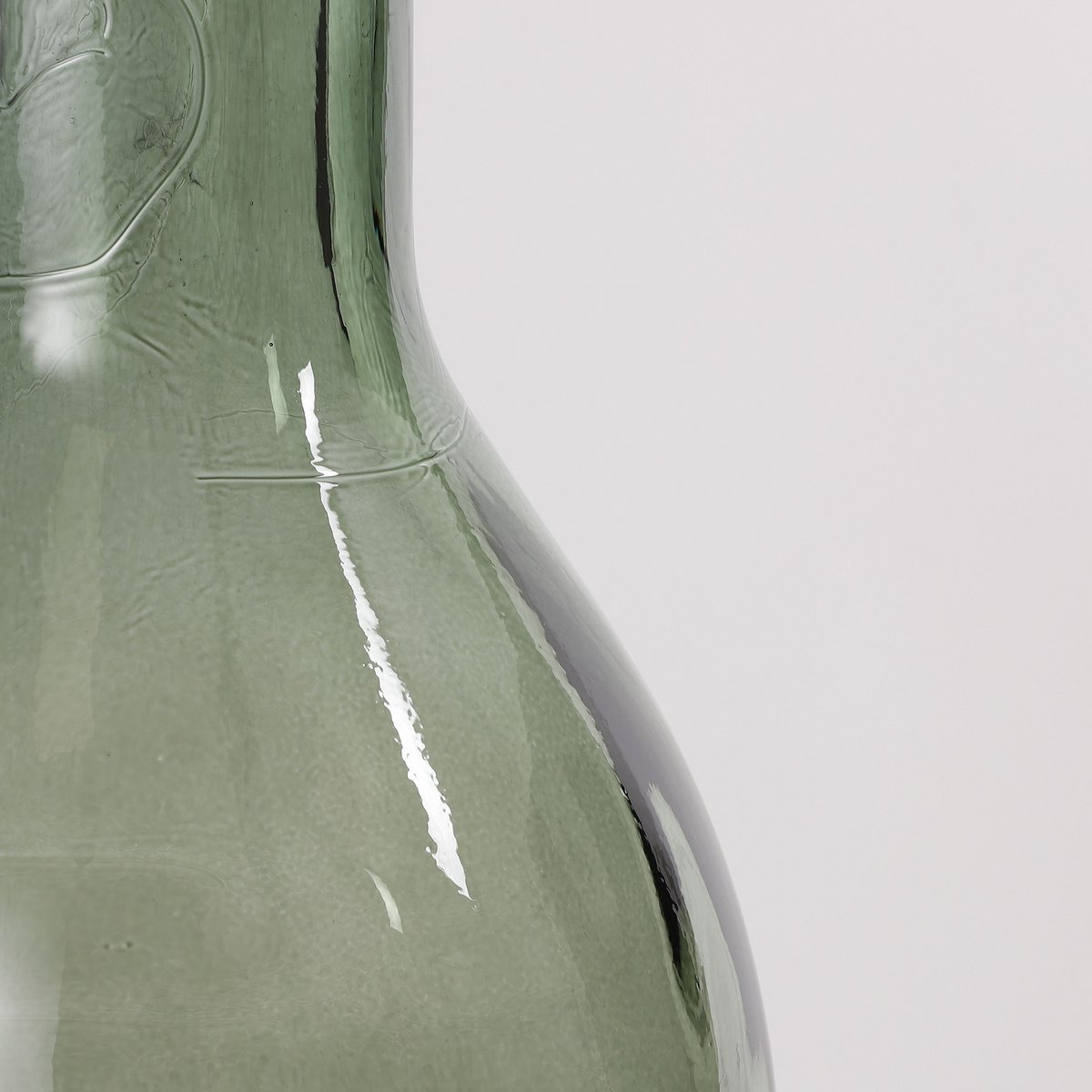 Rioja Flaschenvase - H50 x Ø15 cm - Recyceltes Glas - Grün
