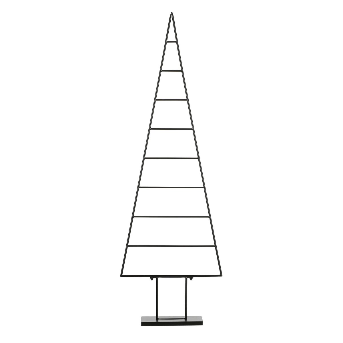 Metalldekorativer Weihnachtsbaum Schwarz – L50 x B15 x H152 cm