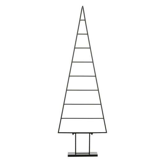 Metalldekorativer Weihnachtsbaum Schwarz – L50 x B15 x H152 cm