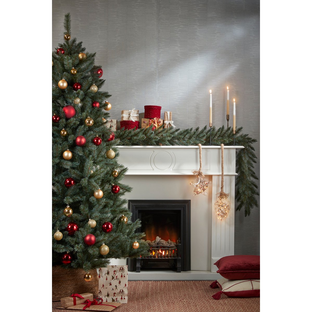 Weihnachtsbaumrock Seegras – Ø58 cm – Braun