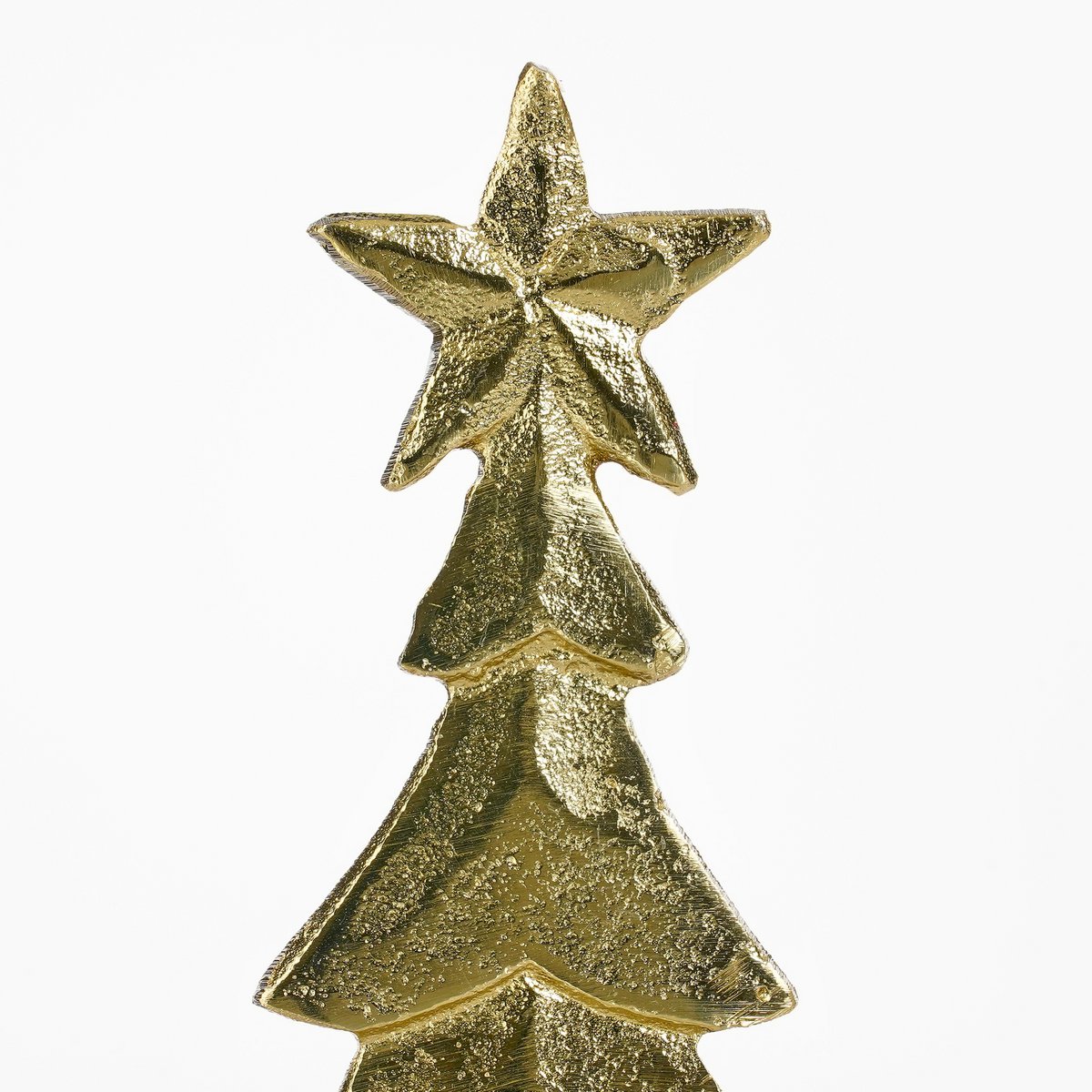 Weihnachtsbaum aus Aluminium & Marmor – Champagner