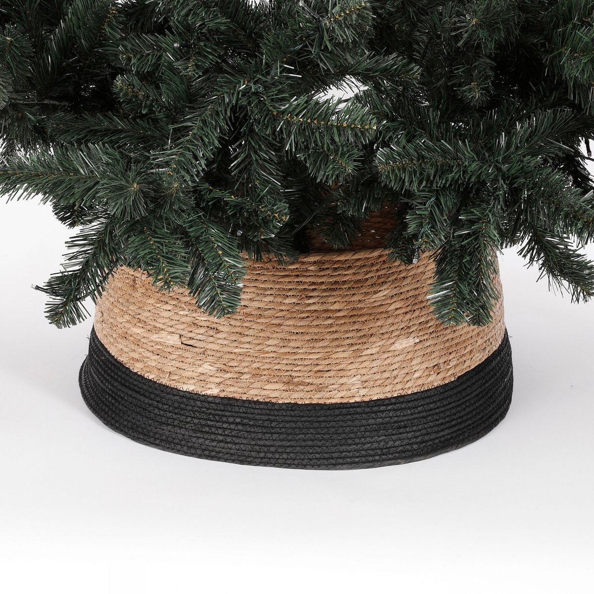 Weihnachtsbaumrock Seegras – Ø58 cm – Schwarz