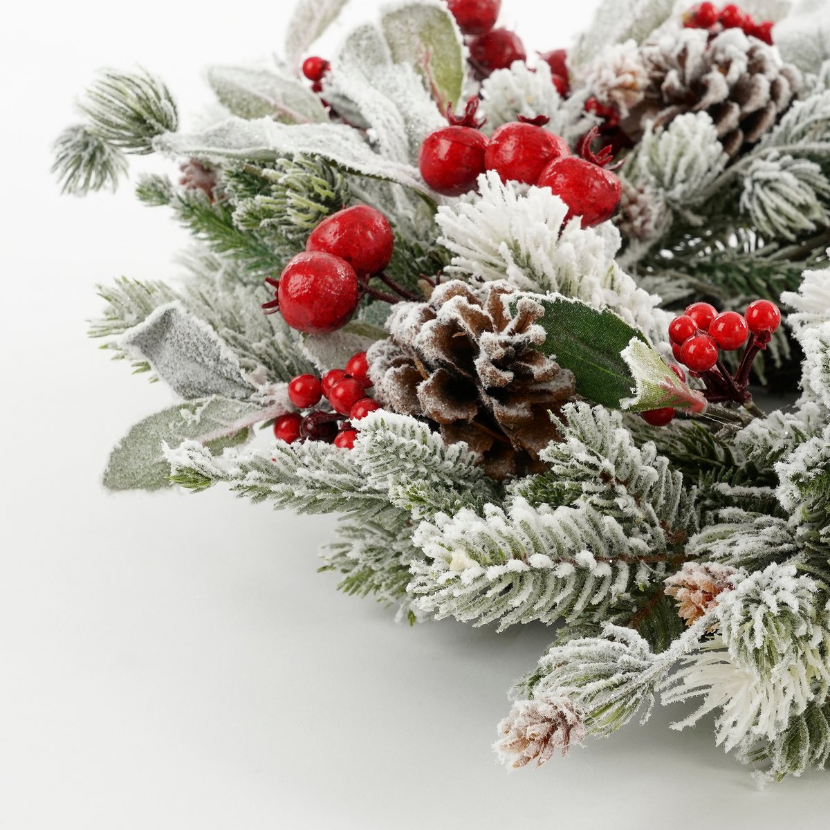 Glockenturm-Weihnachtskranz – Ø50 cm – Grün