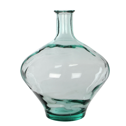 Kyara Flaschenvase – H46 x Ø38 cm – recyceltes Glas – transparent