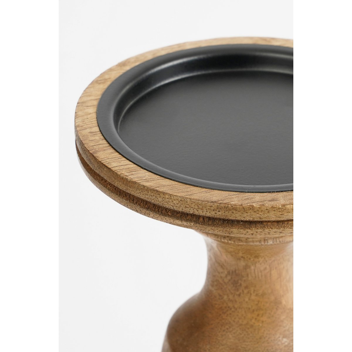 Kerzenhalter Nino aus Mangoholz – Rund Ø21 cm – Natürlich & Rustikal