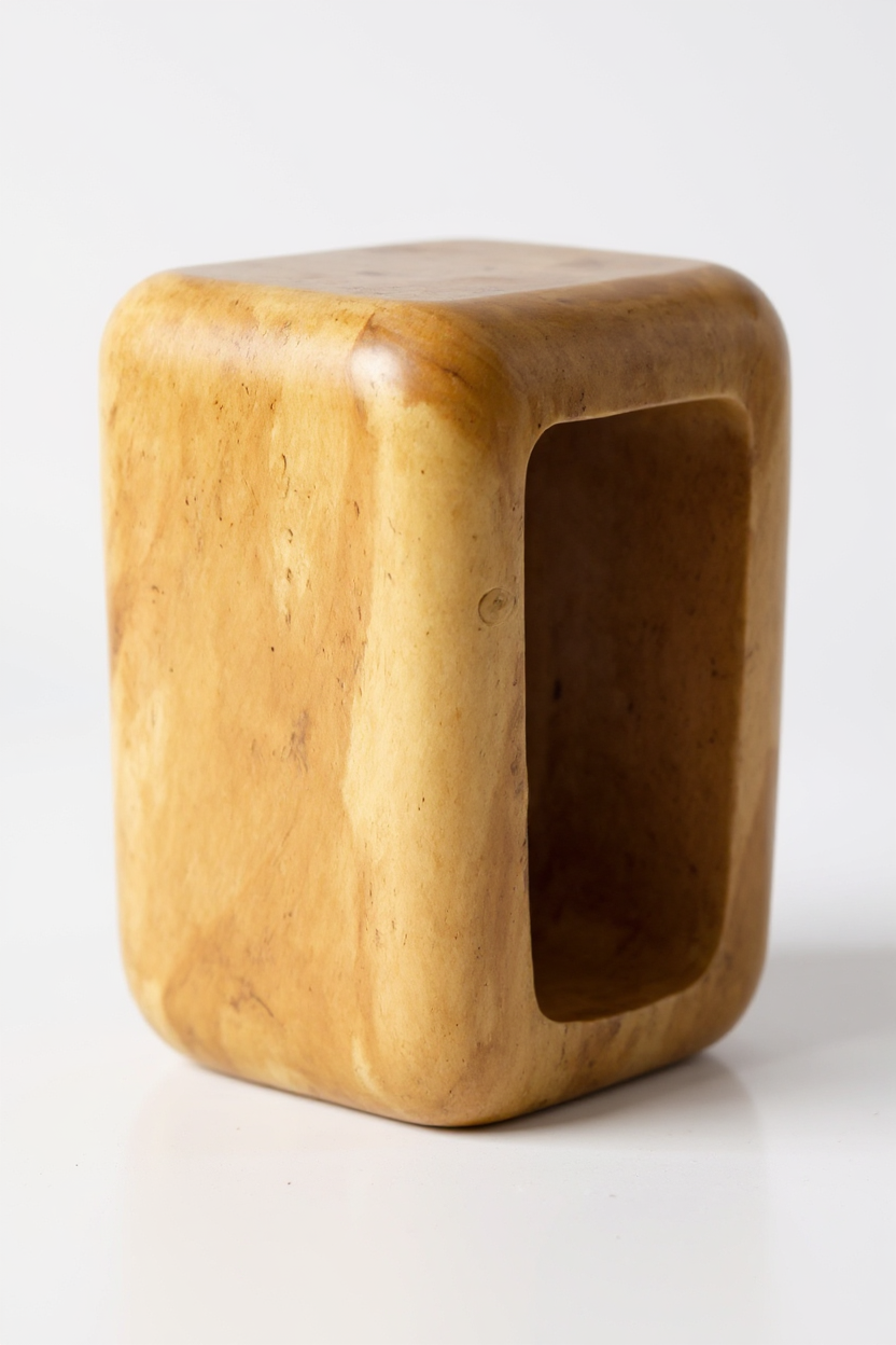 Holzhocker aus Suarholz – handgefertigt, 50 × 40 × 30 cm