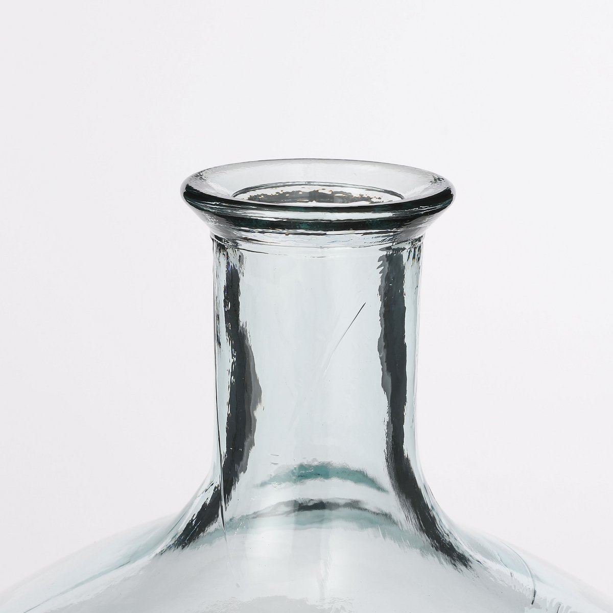 Kyara Flaschenvase – H46 x Ø38 cm – recyceltes Glas – transparent