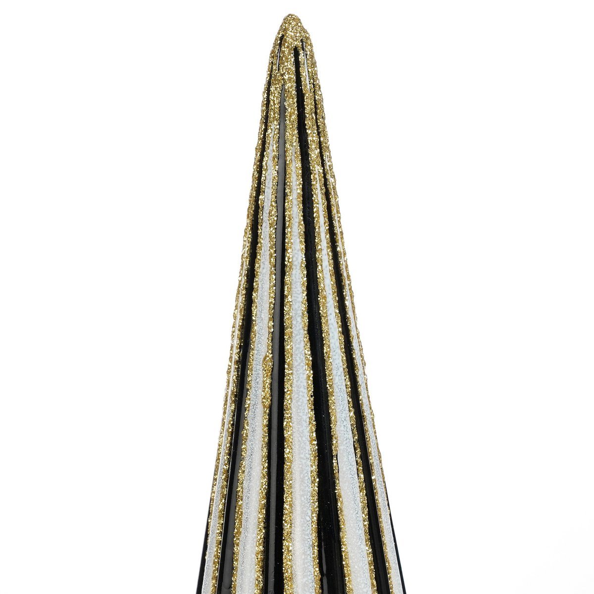 Weihnachtsbaum aus Glas – Weiß & Schwarz | H40 cm