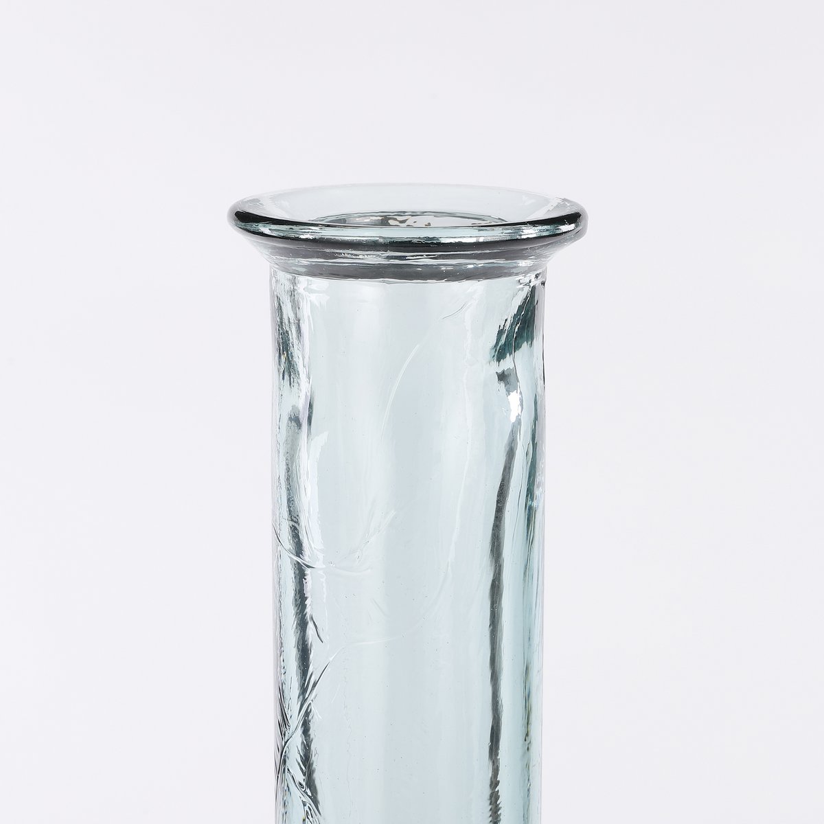 Kyara Flaschenvase – H100 x Ø20 cm – recyceltes Glas – transparent