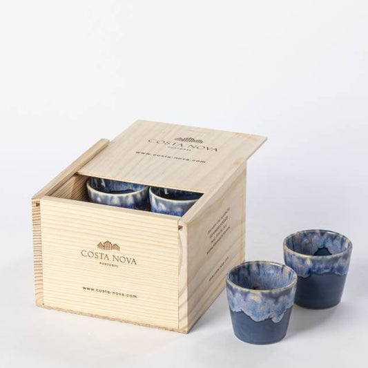 GRESPRESSO – Geschenkbox 8 Espressotassen Denim – LSCS 11