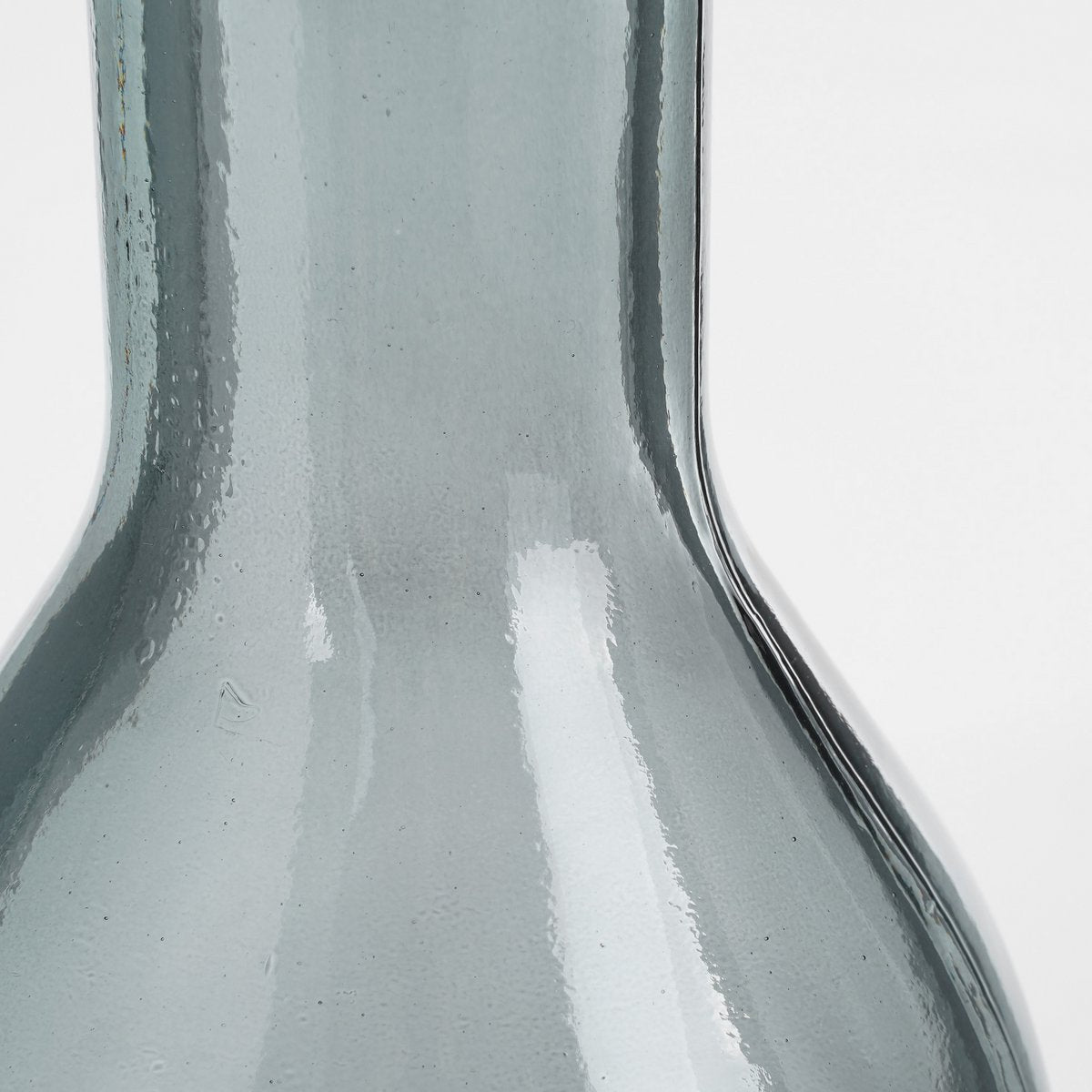 Rioja-Flaschenvase – H75 x Ø18 cm – recyceltes Glas – Dunkelgrau