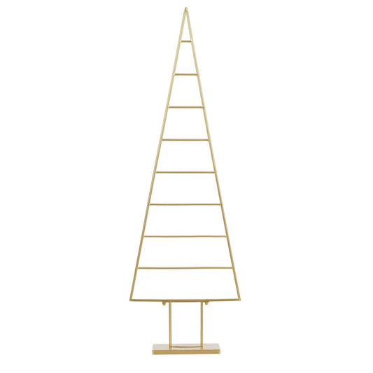 Metalldekorativer Weihnachtsbaum Gold – L50 x B15 x H152 cm