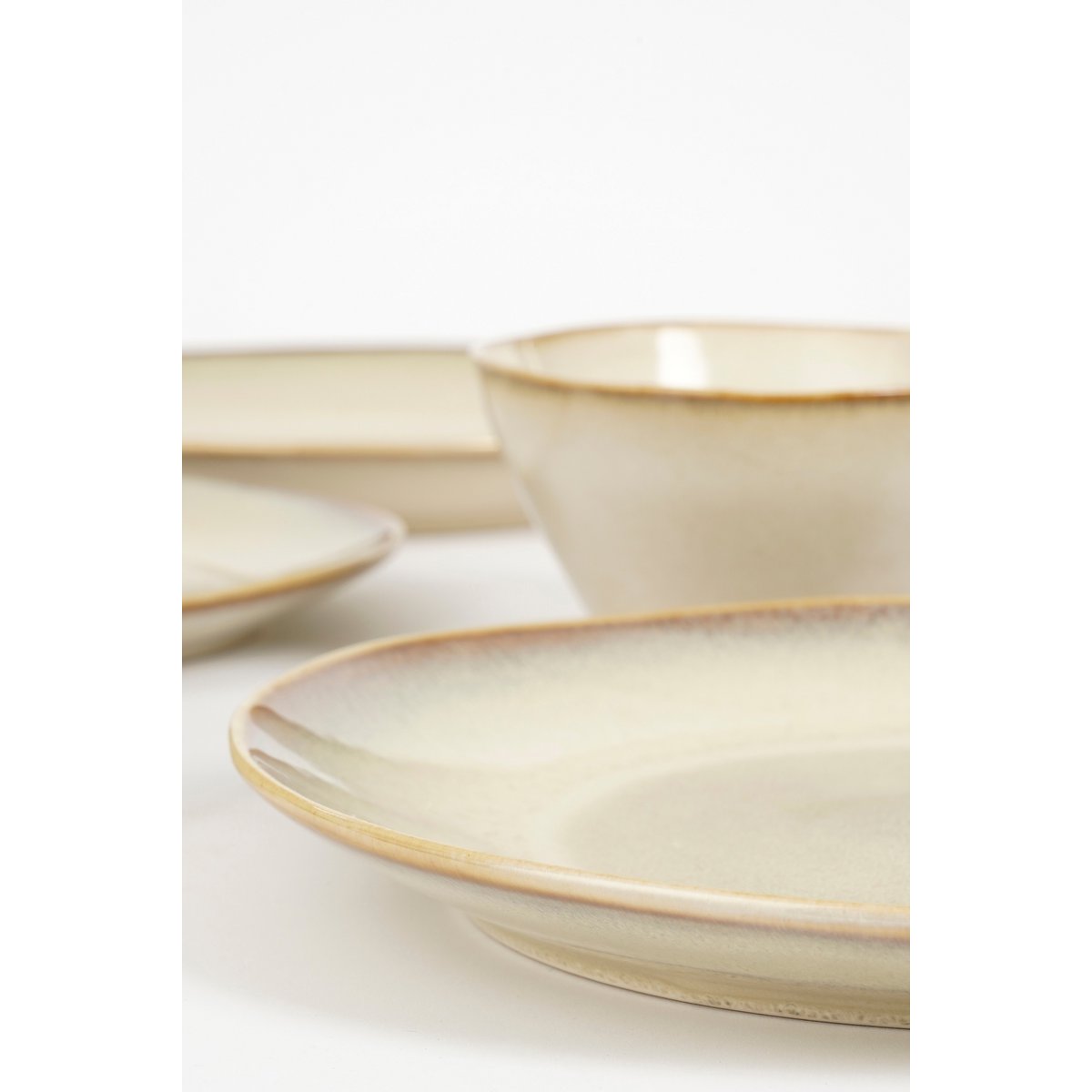Wacco Service-Set 4 Personen Beige | Steingut