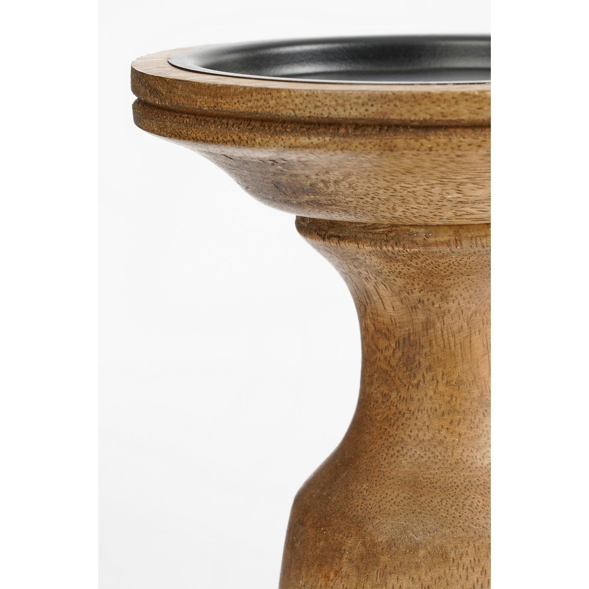 Kerzenhalter Nino aus Mangoholz – Rund Ø21 cm – Natürlich & Rustikal